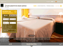 Tablet Screenshot of apartamentosdescartes.com